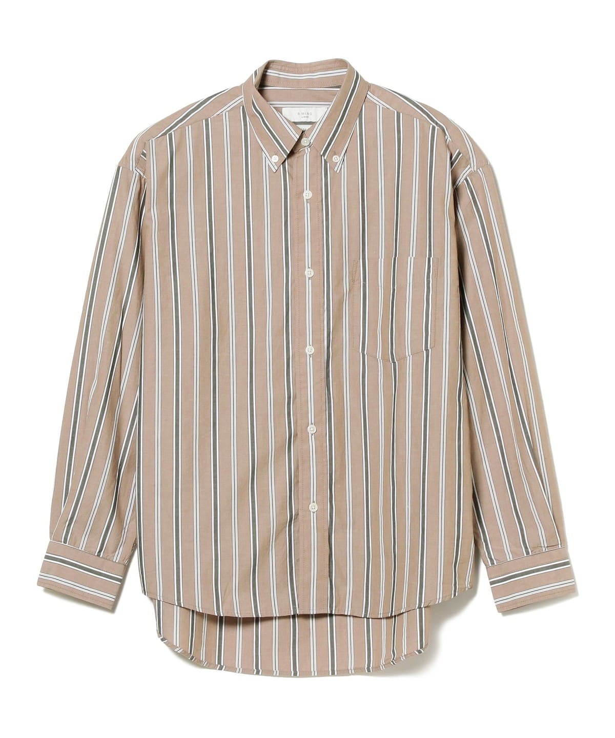 BEAMS JAPAN カジュアルシャツ XL グレーx紺(チェック)なし透け感