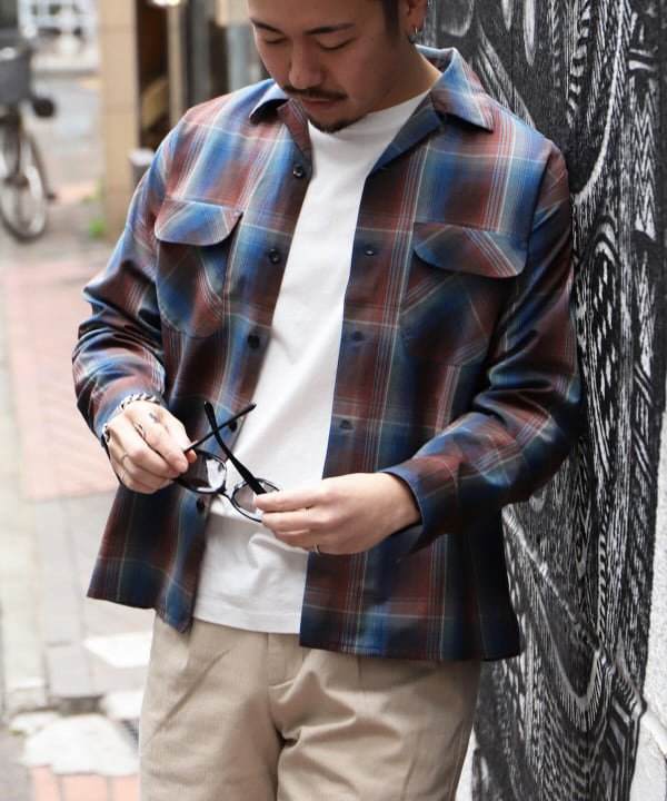 おすすめPENDLETON ペンドルトン オンブレシャツ オンブレチェック ウールシャツ トップス