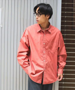 【TIME SALE商品】B:MING by BEAMS / 男裝 平織棉 長袖 標準領 襯衫