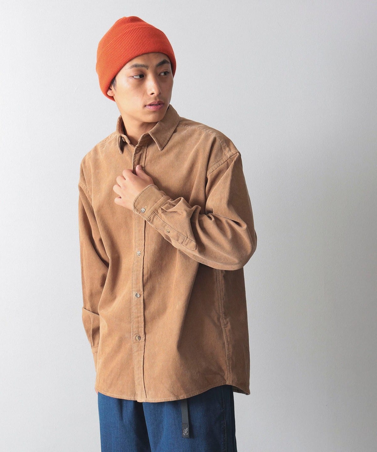 ベーシック レギュラーカラー シャツ(セットアップ対応) シャツ・ブラウス MEN BEIGE S ベーシック レギュラーカラー シャツ(セットアップ対応) シャツ・ブラウス MEN BEIGE S