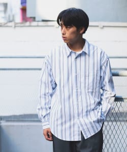 B:MING by BEAMS / 男裝 直條紋 標準領 襯衫