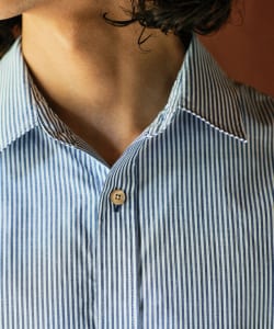 B:MING by BEAMS / 男裝 SIMPLE YET 回收棉 密紋平織 標準領 襯衫