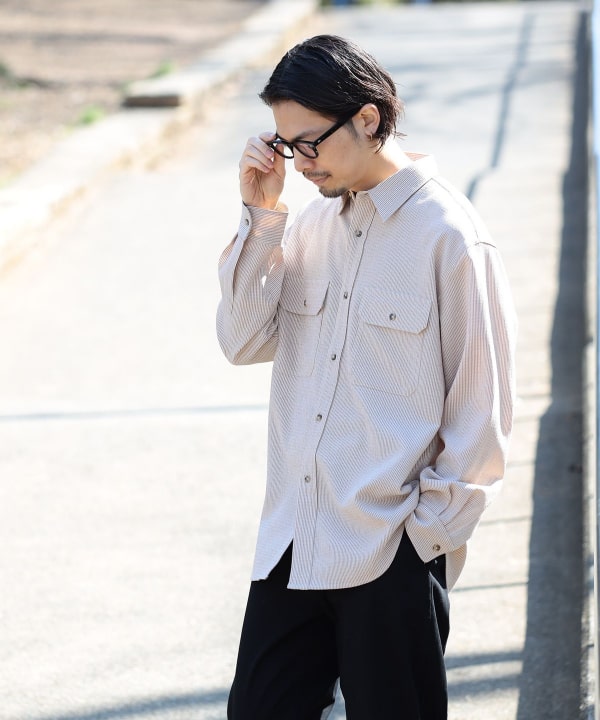 SSZ 2WAY ワークシャツ BEAMS 中古・古着通販】SSZ (エスエスズィー) A.H (エーエイチ) BEAMS