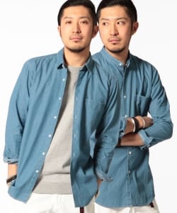 ▲B:MING by BEAMS / 2WAYカラー デニム シャツ