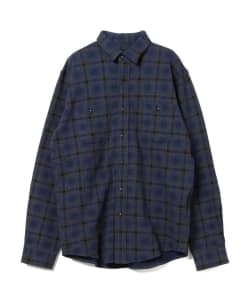 ▲B:MING by BEAMS / B:MING by BEAMS / チェック プリント カットソーシャツ