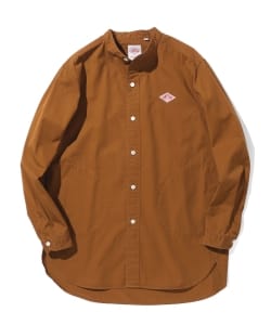 ▲DANTON × B:MING by BEAMS / 別注 ツイル バンドカラー シャツ
