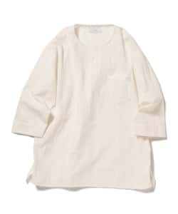 ▲B:MING by BEAMS / ドビーストライプ ヘンリーネックシャツ