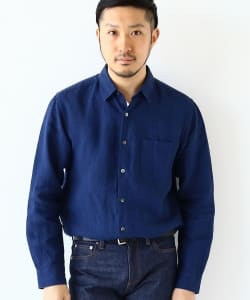 ▲B:MING by BEAMS / ハードマンズリネン レギュラーカラーシャツ