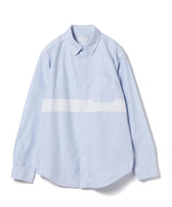 ▲B:MING by BEAMS / ラインプリント ボタンダウン シャツ