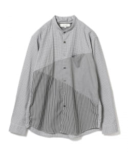 ▲B:MING by BEAMS / パネル ストライプ 2WAY カラーシャツ