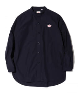 DANTON × B:MING by BEAMS / 別注 ポプリン バンドカラーシャツ