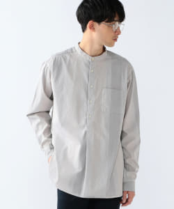 ▲B:MING by BEAMS / ヒッコリー プルオーバー バンドカラーシャツ 20