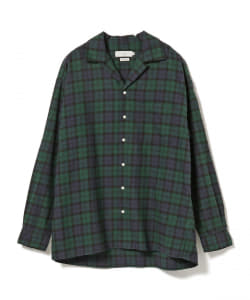 ▲B:MING by BEAMS / WIDE FIT ライトネル オープンカラー シャツ