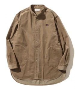 ▲B:MING by BEAMS / コーデュロイ バンドカラーシャツ