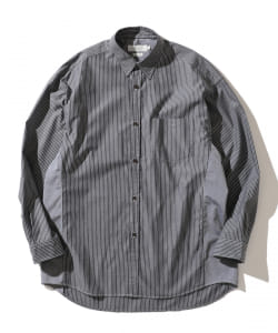 ▲切替 ワイドフィット レギュラーカラーシャツ