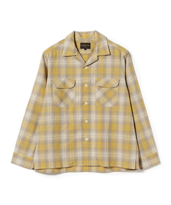 PENDLETON ペンドルトン オンブレチェックシャツ 黒 ベージュ - シャツ