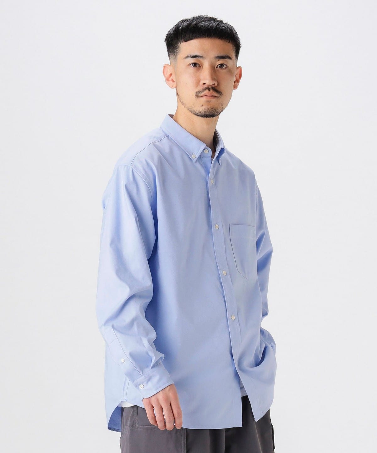 吸水速乾 オックス ボタンダウン シャツ 25SS シャツ・ブラウス MEN SAX XL 吸水速乾 オックス ボタンダウン シャツ 25SS シャツ・ブラウス MEN SAX XL