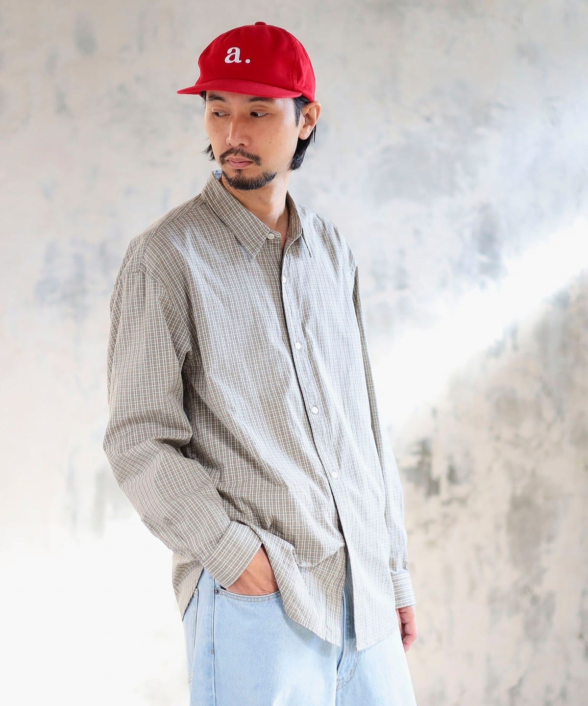 【4/24新規値下げ】ambiance / Small Check Shirt シャツ・ブラウス MEN BEIGE XL 【4/24新規値下げ】ambiance / Small Check Shirt シャツ・ブラウス MEN BEIGE XL