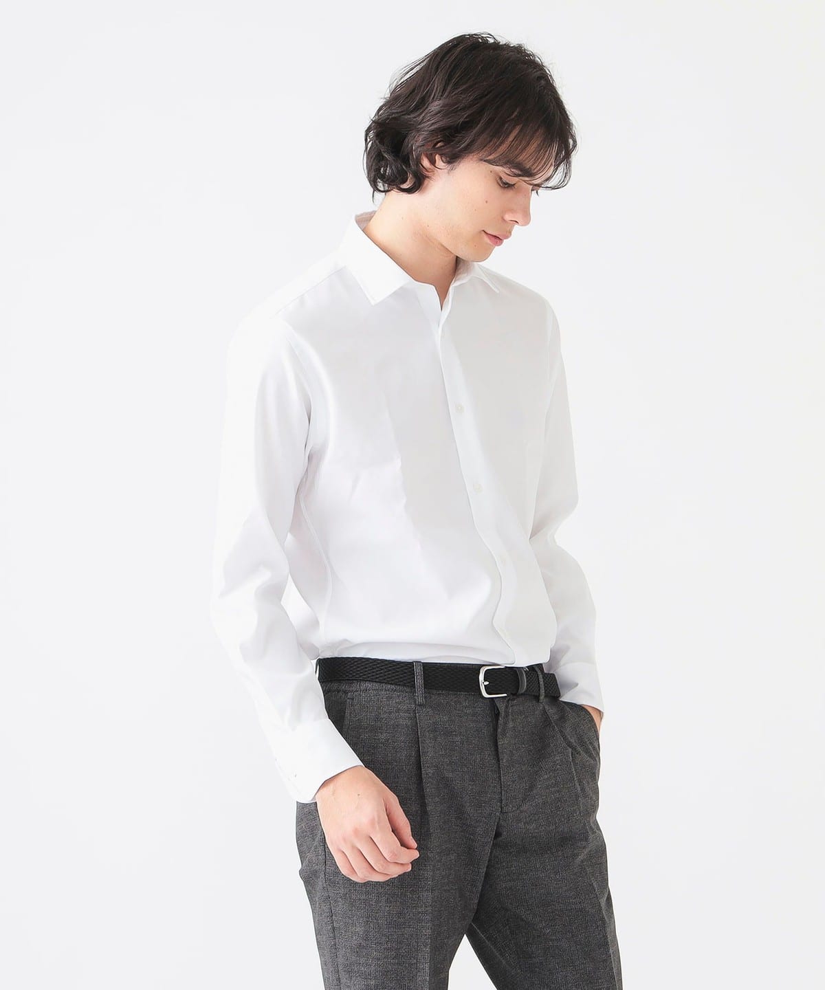 COOLMAX(R) レギュラーカラー シャツ シャツ・ブラウス MEN WHITE S COOLMAX(R) レギュラーカラー シャツ シャツ・ブラウス MEN WHITE S