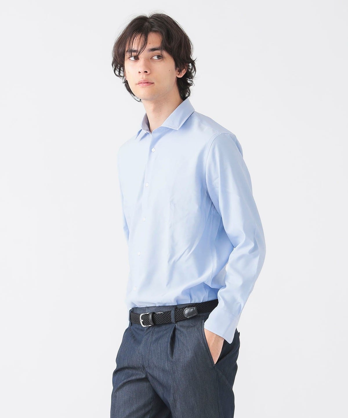 COOLMAX(R) レギュラーカラー シャツ シャツ・ブラウス MEN SAX L COOLMAX(R) レギュラーカラー シャツ シャツ・ブラウス MEN SAX L