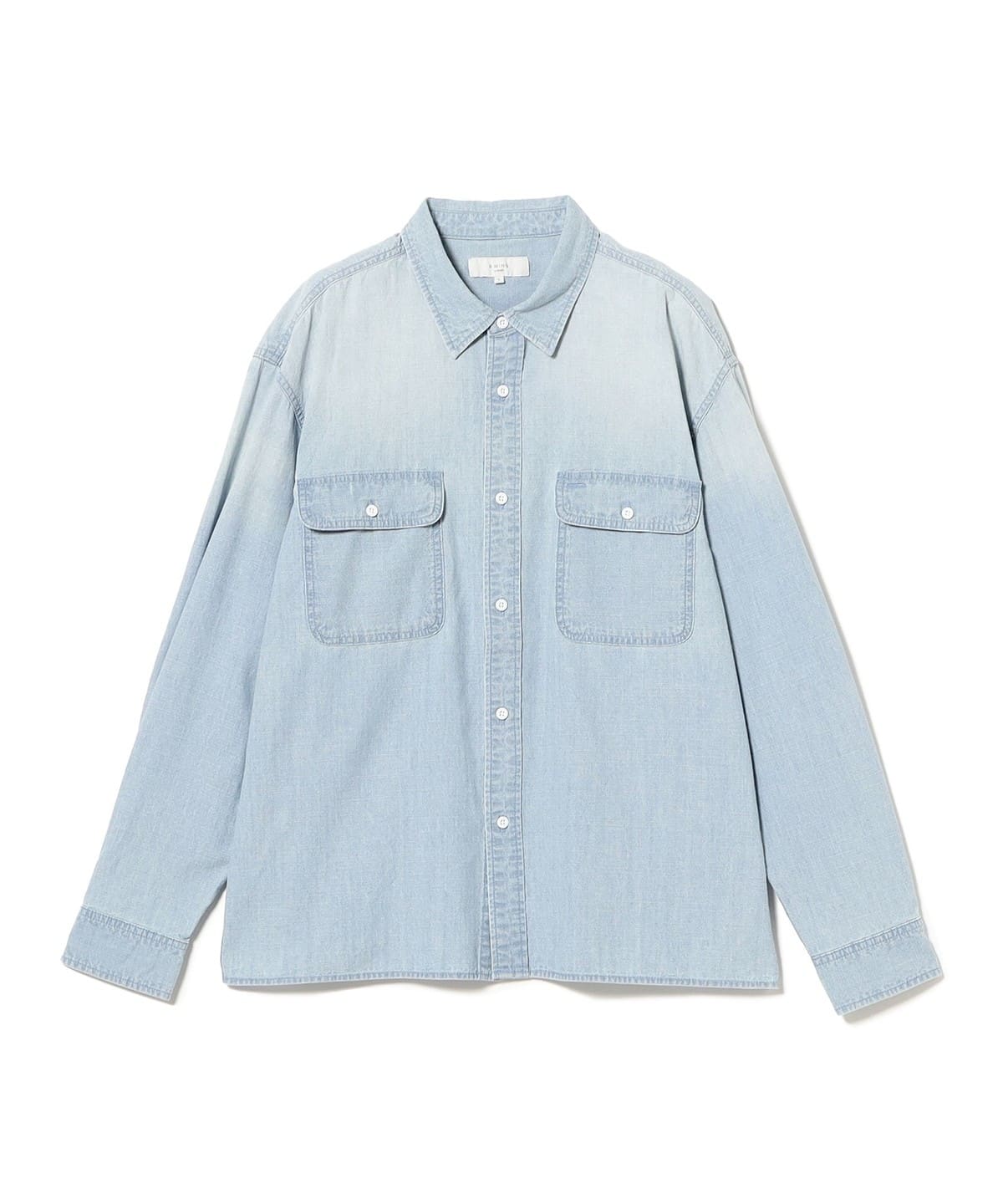 ユーズド加工 シャンブレー シャツ シャツ・ブラウス MEN INDIGO M ユーズド加工 シャンブレー シャツ シャツ・ブラウス MEN INDIGO M
