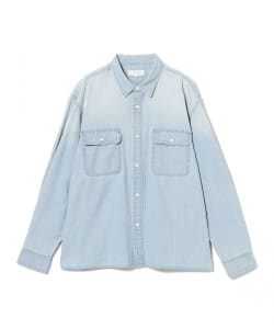 ユーズド加工 シャンブレー シャツ