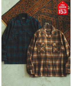 【+15%ポイントUP】【別注】PENDLETON / チェック オープンカラー シャツ