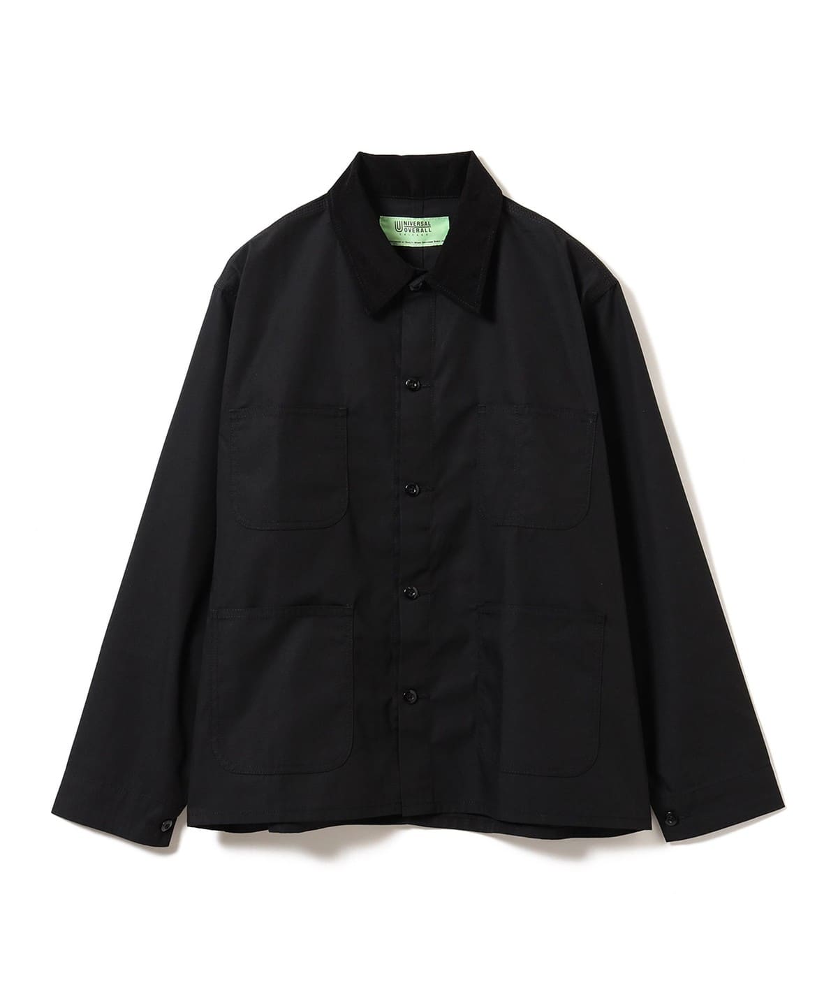 【+15%ポイントUP】【別注】UNIVERSAL OVERALL ユニバーサルオーバーオール / カバーオール ブルゾン MEN BLACK M 【+15%ポイントUP】【別注】UNIVERSAL OVERALL ユニバーサルオーバーオール / カバーオール ブルゾン MEN BLACK M