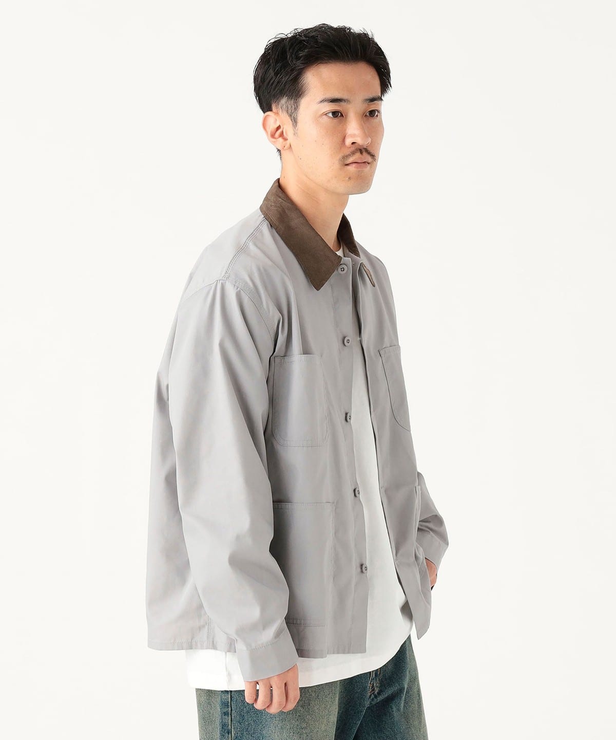 BEAMS ビームス  カバーオール　白 BEAMS（ビームス）【タイムセール】デニム ルーズ カバーオール