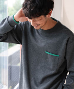 ▲ダブルフェイス クルーネック スウェットシャツ