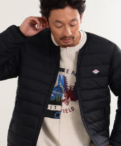 ▲Collegiate Pacific x B:MING by BEAMS / 別注 プリント ドッキング スウェットシャツ