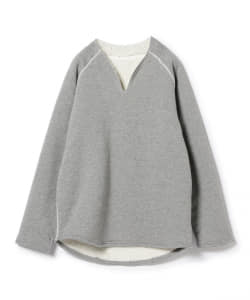 ▲B:MING by BEAMS / 裏ボア スリットネック スウェットシャツ