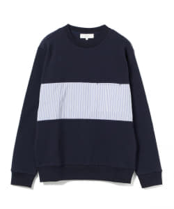 ▲B:MING by BEAMS / 布帛 切替 クルーネック スエット