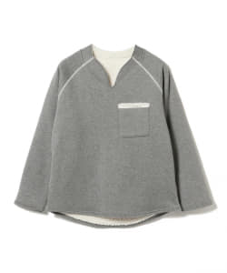 ▲B:MING by BEAMS / ボア スリットネック スウェットシャツ