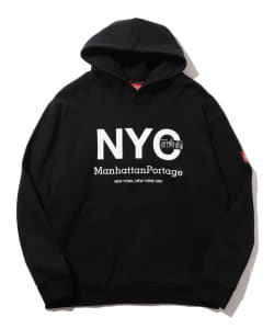 ▲Manhattan Portage / NYC プリント パーカ