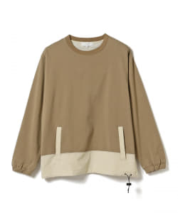 B:MING by BEAMS / 布帛切替 ドロップショルダー クルーネック スウェットシャツ