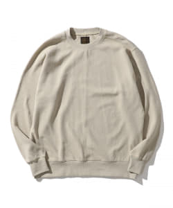 B:MING by BEAMS / ヘリンボーン裏毛 クルーネック スウェットシャツ