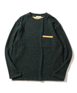 ▲B:MING by BEAMS / ダブルフェイス ネップ クルーネック スウェットシャツ