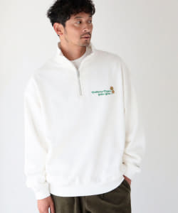 ▲RUSSELL ATHLETIC x B:MING by BEAMS / 別注 ハーフジップ スウェット シャツ