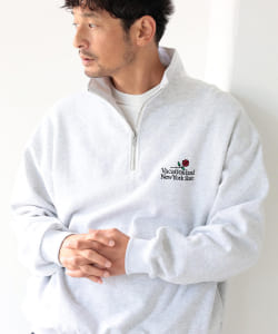 ▲RUSSELL ATHLETIC x B:MING by BEAMS / 別注 ハーフジップ スウェット シャツ