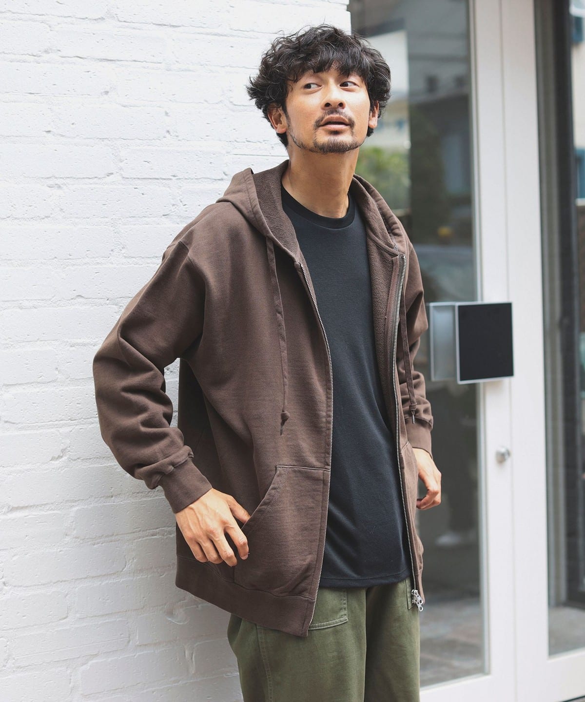 【アウトレット】 B:MING by BEAMS / 製品染め フルジップ パーカー