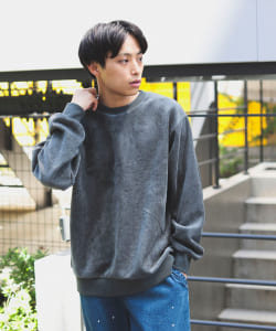 ▲ストレッチ コーデュロイ クルーネック スウエット