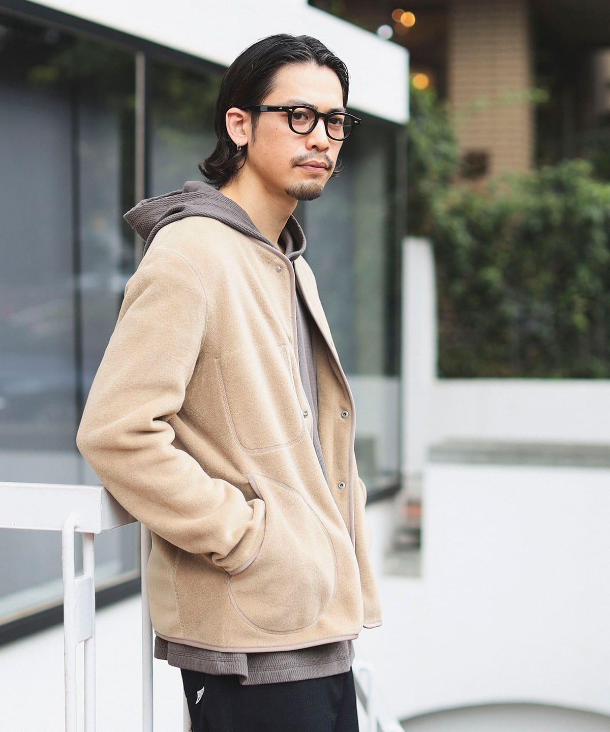 B:MING by BEAMS B:MING by BEAMS DANTON Colorless fleece cardigan