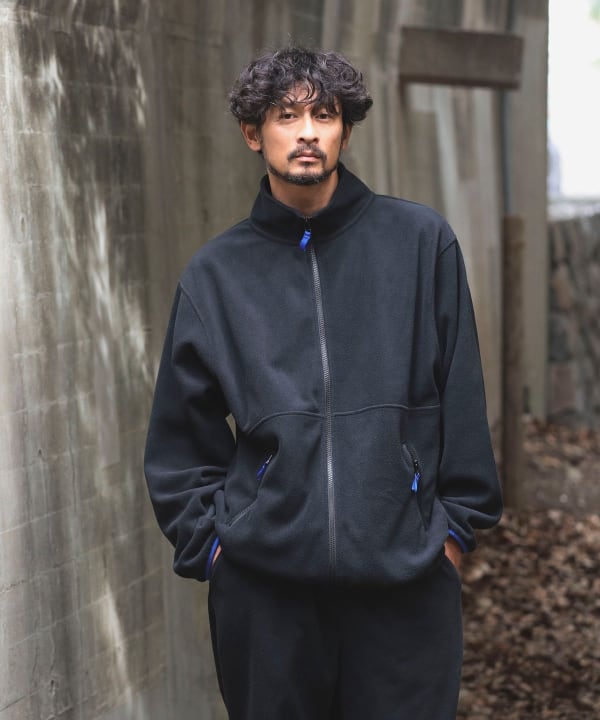 BEAMS GOLF フリース ブラック フルジップブルゾン