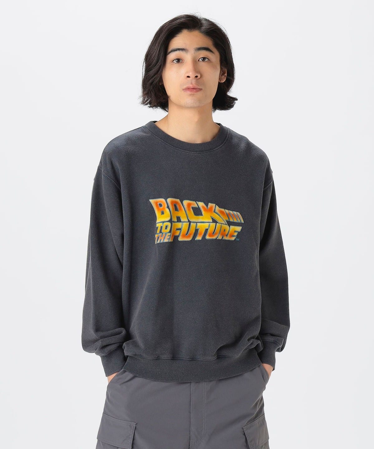 ムービー プリント クルーネック スウェット トップス MEN NAVY S ムービー プリント クルーネック スウェット トップス MEN NAVY S