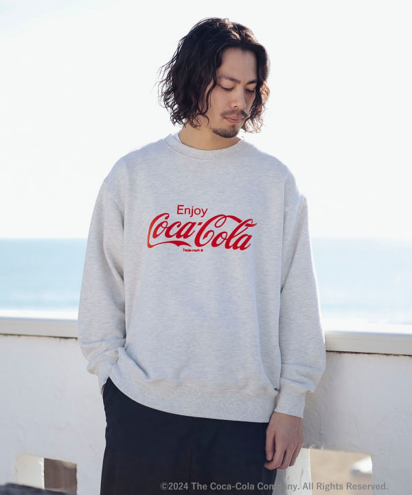 コカコーラ　ヒューマンメイド　ビームスコラボ　　スウェット　サイズS B:MING by BEAMS x Coca-Cola 別注クルーネックスウェットが国内