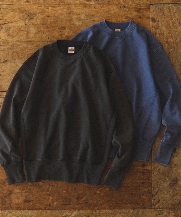 ビームスボーイHealthknit/ ラインリブクルーネック スウェット Healthknit / ヘルスニット】ライン リブ クルーネック