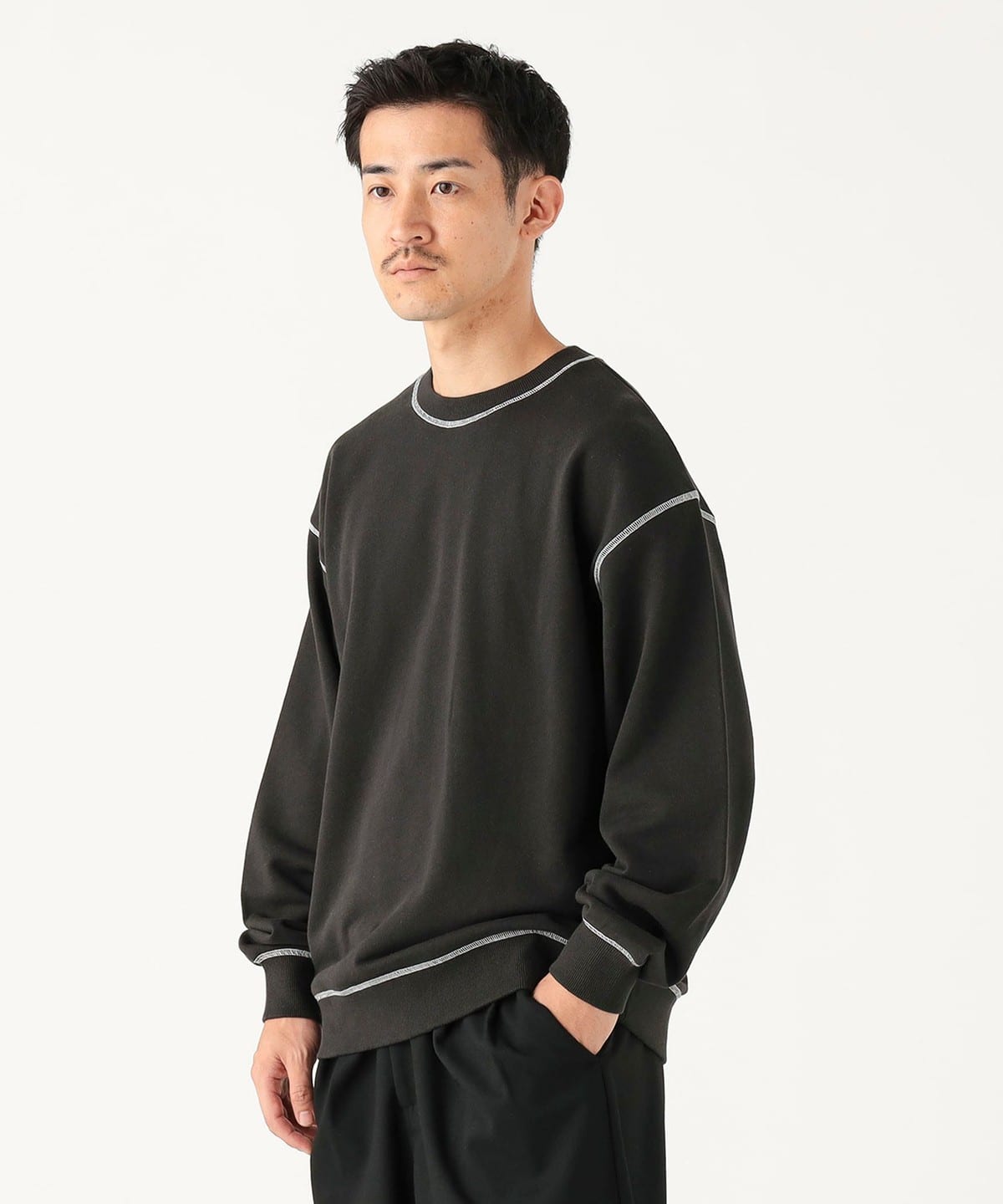 BEAMS BOY/メッセージ プリント クルーネックスウェット BEAMS BOY（ビームスボーイ）の「BEAMS BOY / メッセージ プリント