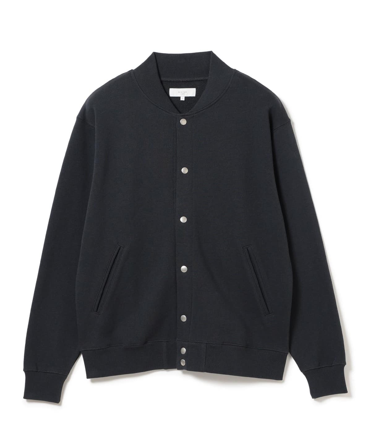 スウェット スナップ カーディガン トップス MEN 墨黒 M スウェット スナップ カーディガン トップス MEN 墨黒 M