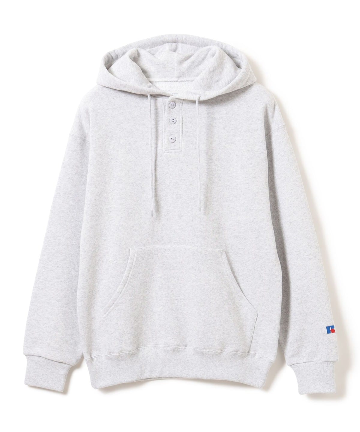 【別注】RUSSELL ATHLETIC ラッセルアスレチック / ヘンリーネック パーカー トップス MEN GREY XL 【別注】RUSSELL ATHLETIC ラッセルアスレチック / ヘンリーネック パーカー トップス MEN GREY XL